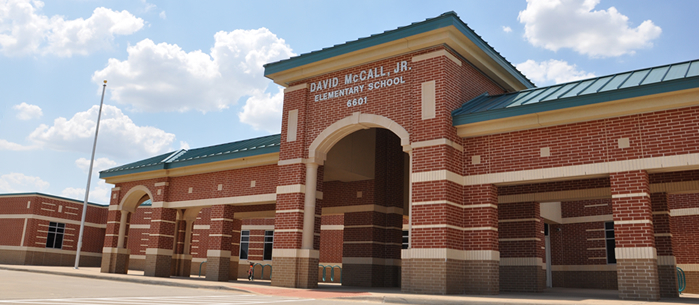 McCall Elementary School front entrance 